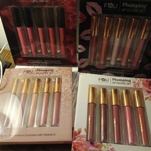 Lip Gloss Set - Pink and Brown Shades